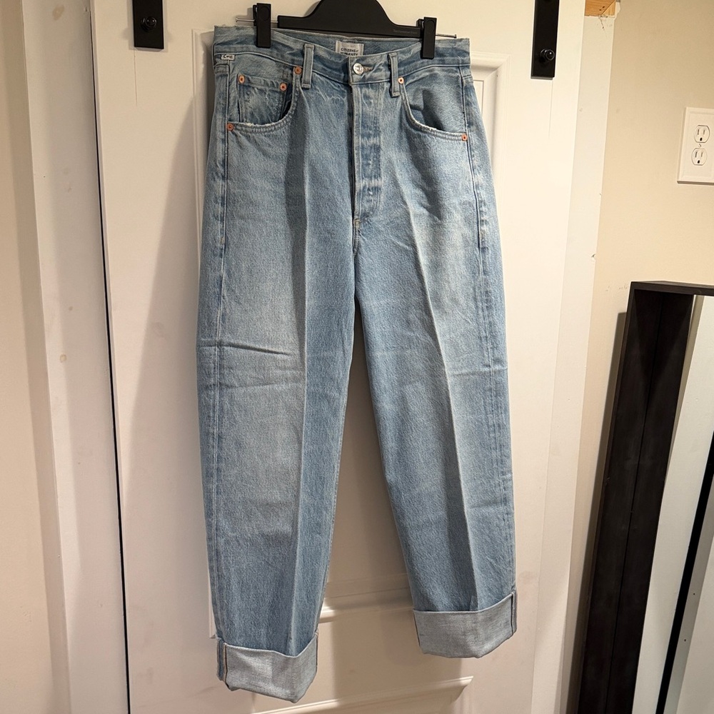 Citizens Of Humanity Light Blue Straight Leg Jeans